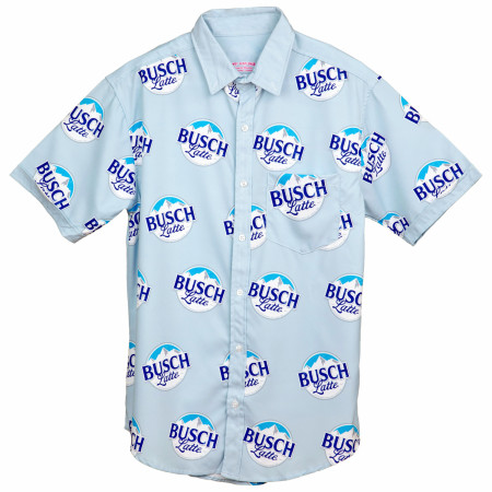 Busch Latte All Over Print Button Down Hawaiian Shirt